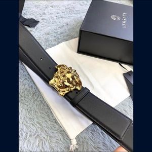 Versace Authentic Leather Belt